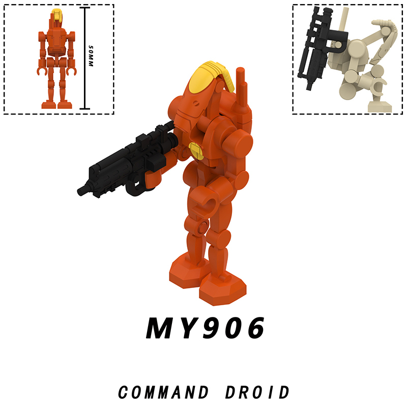 Star Wars Galaxy Battle Droid Building Block Sci-Fi Command Droid Robot Trooper Minifigs Collectible Toy Children Gifts MY906-910