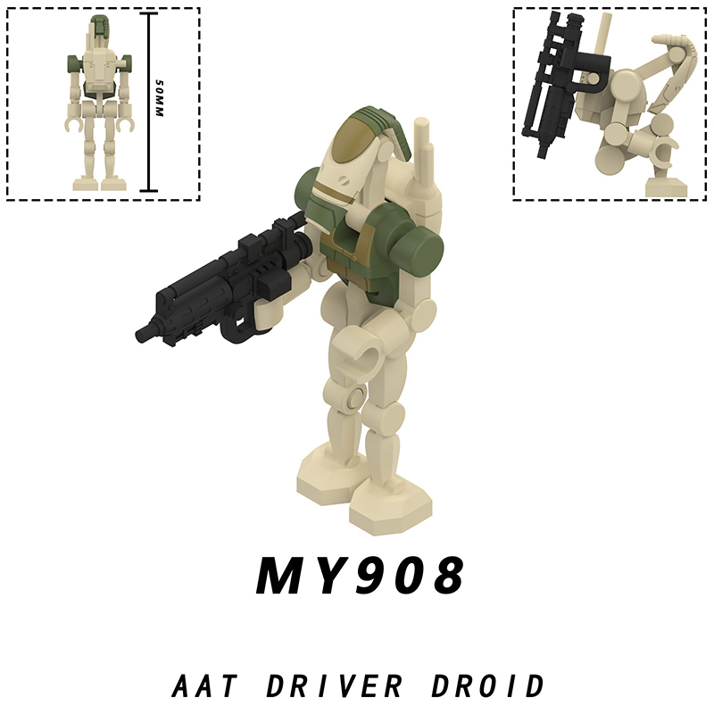 Star Wars Galaxy Battle Droid Building Block Sci-Fi Command Droid Robot Trooper Minifigs Collectible Toy Children Gifts MY906-910