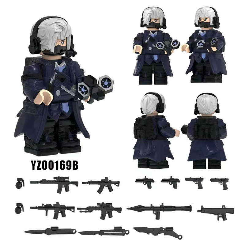 Delta Ops Special Forces Luke Everly Echo Military Minifigs Building Blocks Soldier Team Weapons Gear Model Toy Gift Kids YZ00169-171 YZ00176