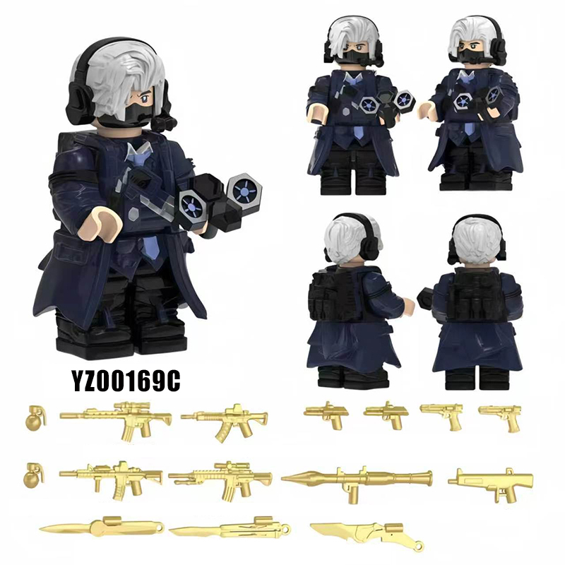 Delta Ops Special Forces Luke Everly Echo Military Minifigs Building Blocks Soldier Team Weapons Gear Model Toy Gift Kids YZ00169-171 YZ00176