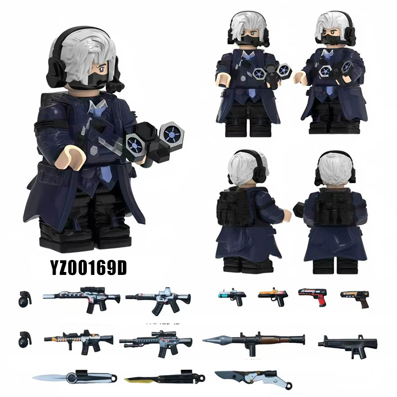 Delta Ops Special Forces Luke Everly Echo Military Minifigs Building Blocks Soldier Team Weapons Gear Model Toy Gift Kids YZ00169-171 YZ00176