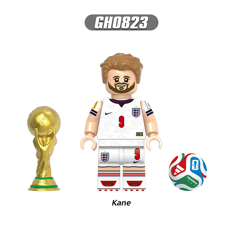 World Cup Football Player Egland National Team Minifgs Bellingham Building Blocks Rice Saka Kane Madueke Bricks Toy Fans Gift G0206