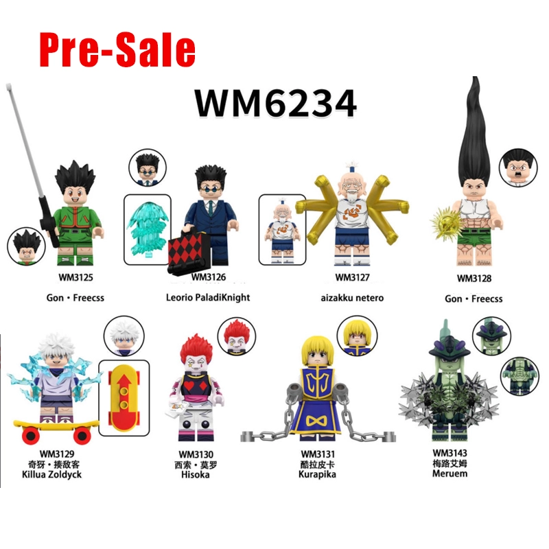Butters Kpop Demon Hunter x Hunter Anime Minifigs Building Block Gon Freecss Aizakku Netero Character Collectible Model Toys WM6234