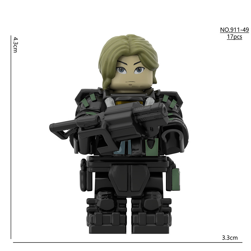Delta Force Operations Tactical Deep Blue Operator Minifigs SWAT Special Forces Military Building Blocks Children Toy Compatible Bricks 911-29 911-30 911-31 911-36 911-32 911-49 911-50