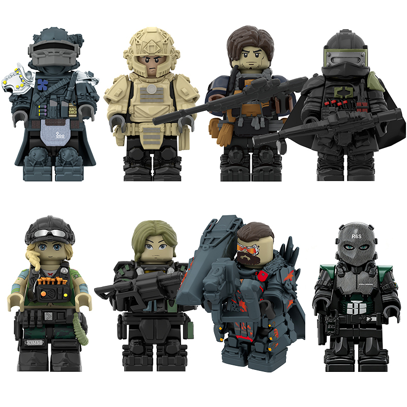 Delta Force Operations Tactical Deep Blue Operator Minifigs SWAT Special Forces Military Building Blocks Children Toy Compatible Bricks 911-59 911-29 911-30 911-31 911-36 911-32 911-49 911-50