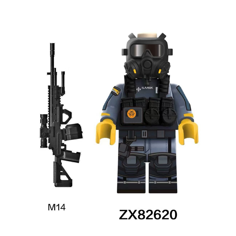 Delta Operations Cryo Specialist Minifigs Building Block Soldier Toy Tactical Liquid Nitrogen Operator Custom Military Toys Gifts ZX82615 ZX82617 ZX82620