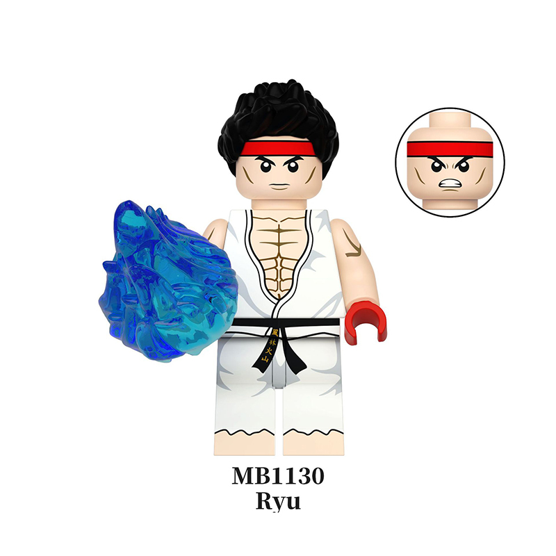 Street Fighter Building Block Ryu Chun-Li Ken Zangief Minifigs Classic Fighting Game Characters Toys Fans Gifts MB1130-1136
