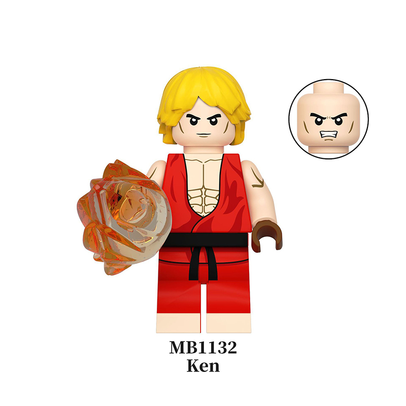 Street Fighter Building Block Ryu Chun-Li Ken Zangief Minifigs Classic Fighting Game Characters Toys Fans Gifts MB1130-1136