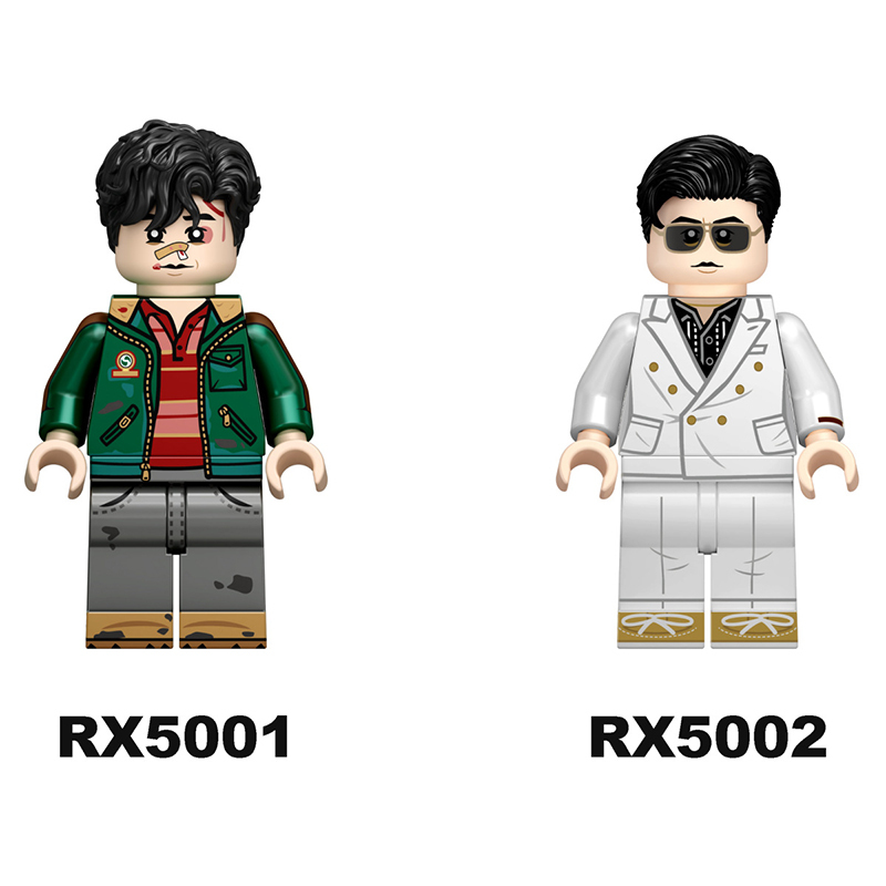 Gao Qiqiang Minifigs Building Block Chinese Crime Drama Character Collectible Toy MOC Gifts Model Compatible RX5001 RX5002