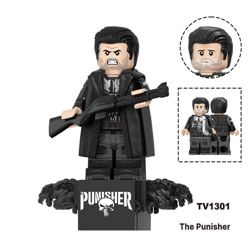 Marvel Spiderman Mister Negative Punisher Minifigs Building Block Hulk Tarantula Superhero DC Comics Toy Fans Gift TV6237