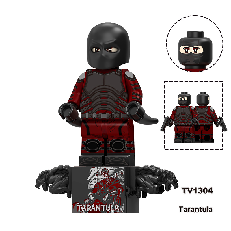 Marvel Spiderman Mister Negative Punisher Minifigs Building Block Hulk Tarantula Superhero DC Comics Toy Fans Gift TV6237