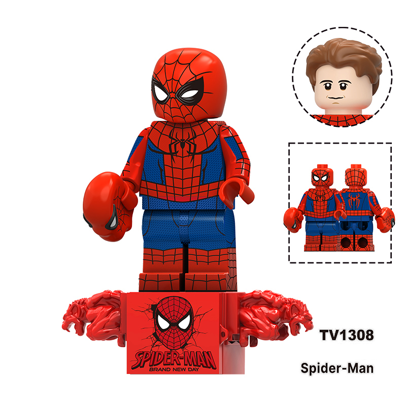 Marvel Spiderman Mister Negative Punisher Minifigs Building Block Hulk Tarantula Superhero DC Comics Toy Fans Gift TV6237