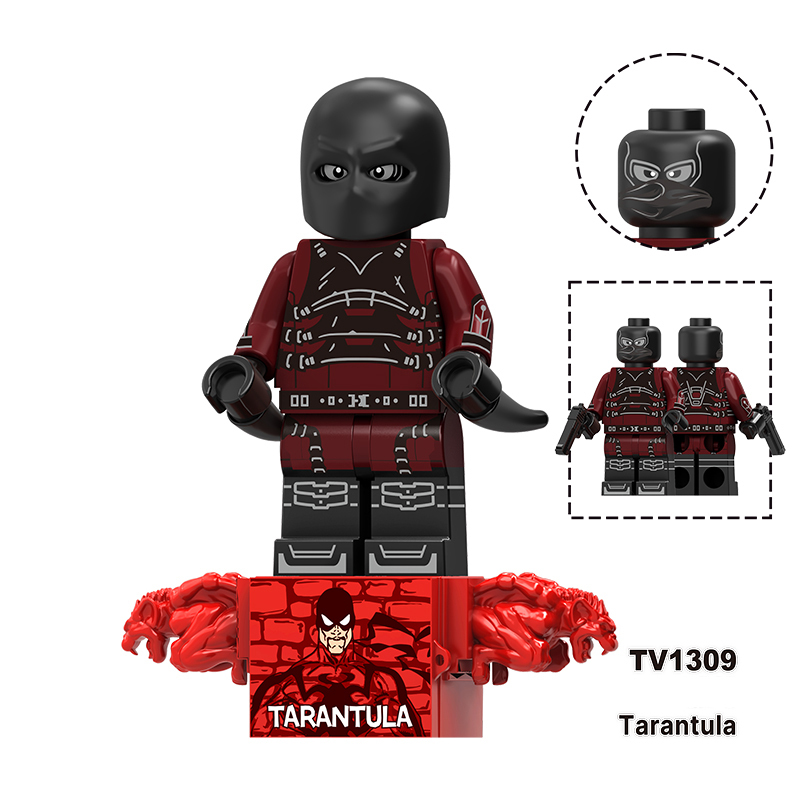 Marvel Spiderman Mister Negative Punisher Minifigs Building Block Hulk Tarantula Superhero DC Comics Toy Fans Gift TV6237