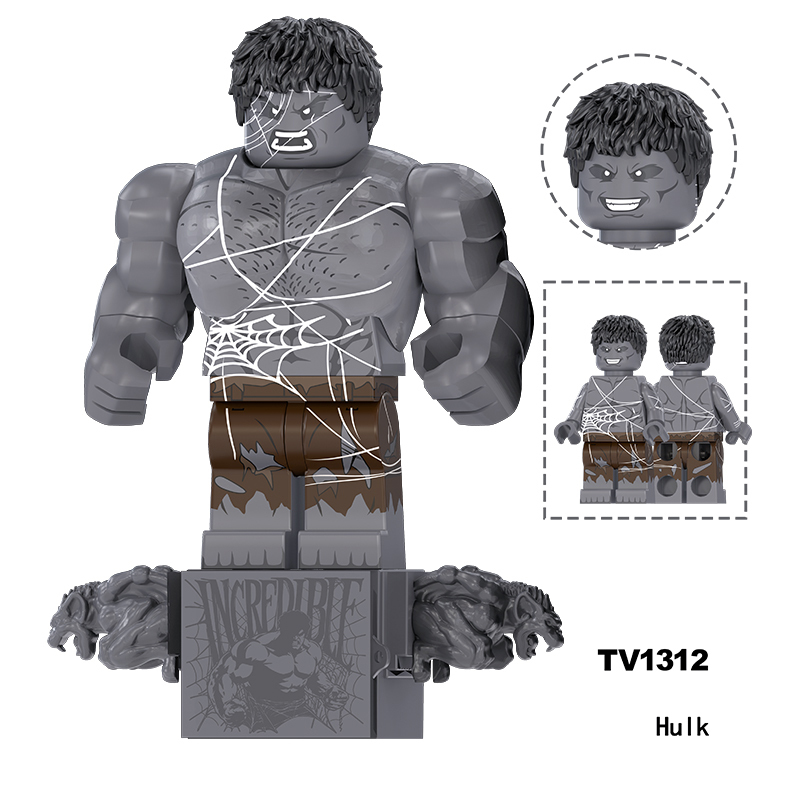 Marvel Spiderman Boomerang Punisher Minifigs Building Block Hulk Hand Superhero DC Comics Toy Fans Gift TV6238