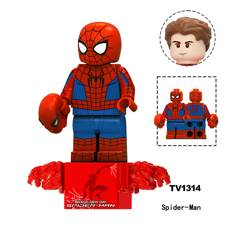 Marvel Spiderman Boomerang Punisher Minifigs Building Block Hulk Hand Superhero DC Comics Toy Fans Gift TV6238