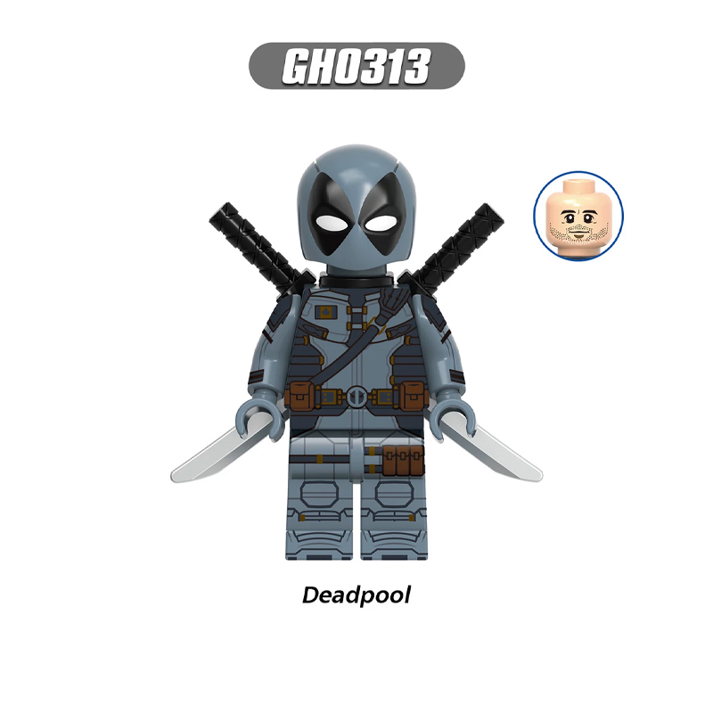 Superhero Marvel Rivals Deadpoo Minifig Assembled Deadpool Building Block Model Toys Children Gifts Compatible GH0313 GH0314