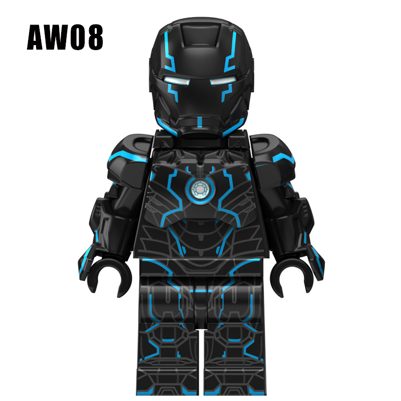 Iron Man  Magnetic Attraction  Marvel Collection Anime Avengers Movie Building Blocks Action Figures Assembly Toys Children Birthday Gifts AW03 AW04 AW08