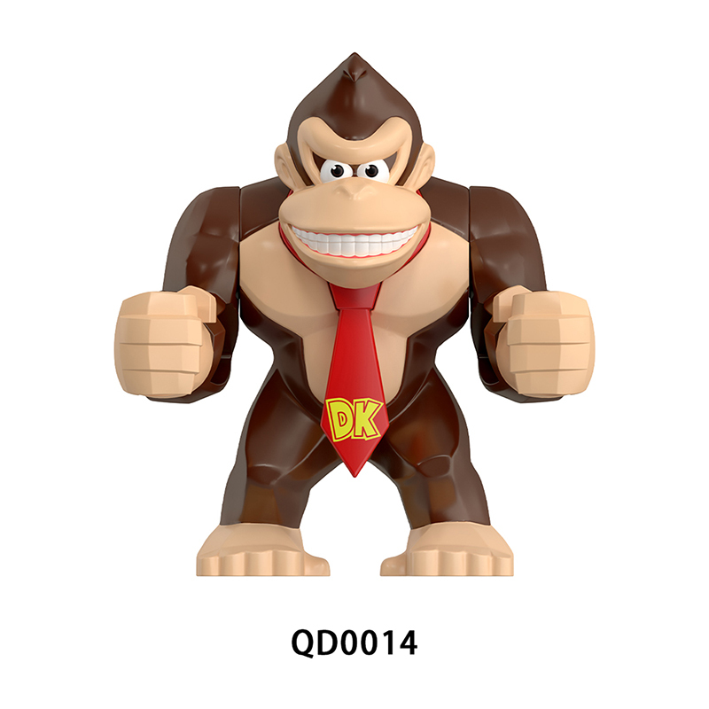 Animal Series Gorilla Minifigs Building Blocks Scar Kin Weapon Helmet Gun Peter Jackson's King Kong Toys Children Gifts Boys QD0014-0018