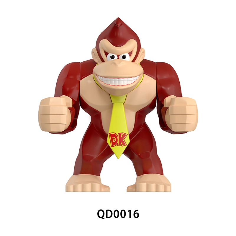 Animal Series Gorilla Minifigs Building Blocks Scar Kin Weapon Helmet Gun Peter Jackson's King Kong Toys Children Gifts Boys QD0014-0018