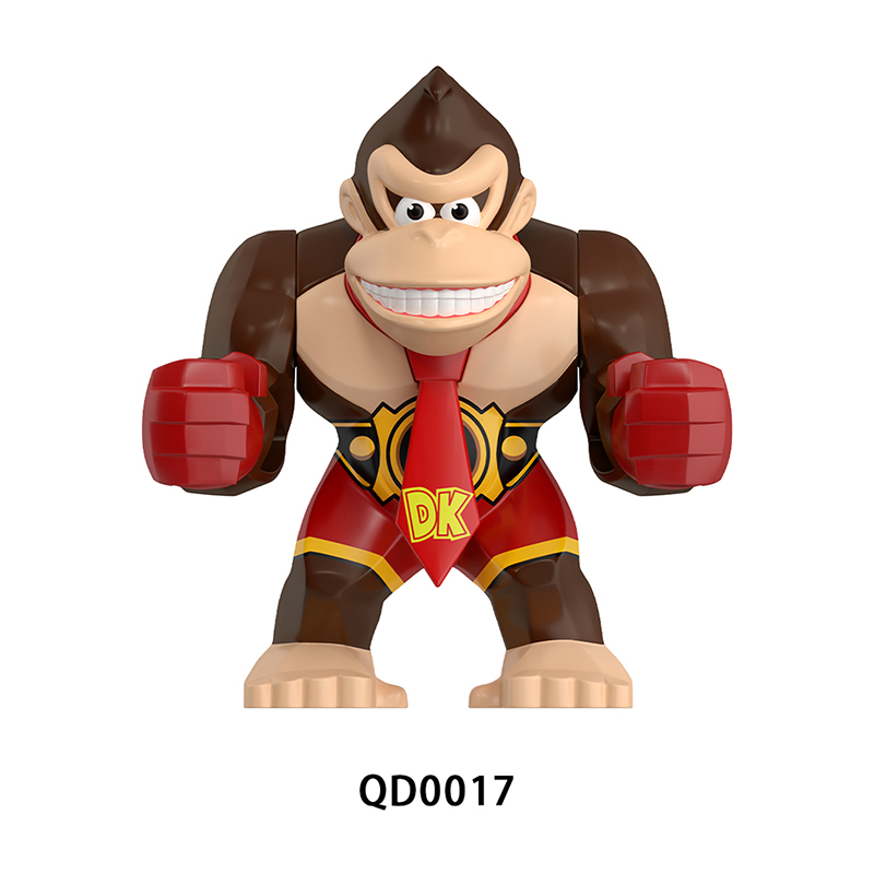 Animal Series Gorilla Minifigs Building Blocks Scar Kin Weapon Helmet Gun Peter Jackson's King Kong Toys Children Gifts Boys QD0014-0018