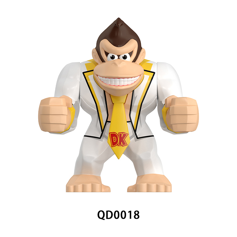 Animal Series Gorilla Minifigs Building Blocks Scar Kin Weapon Helmet Gun Peter Jackson's King Kong Toys Children Gifts Boys QD0014-0018