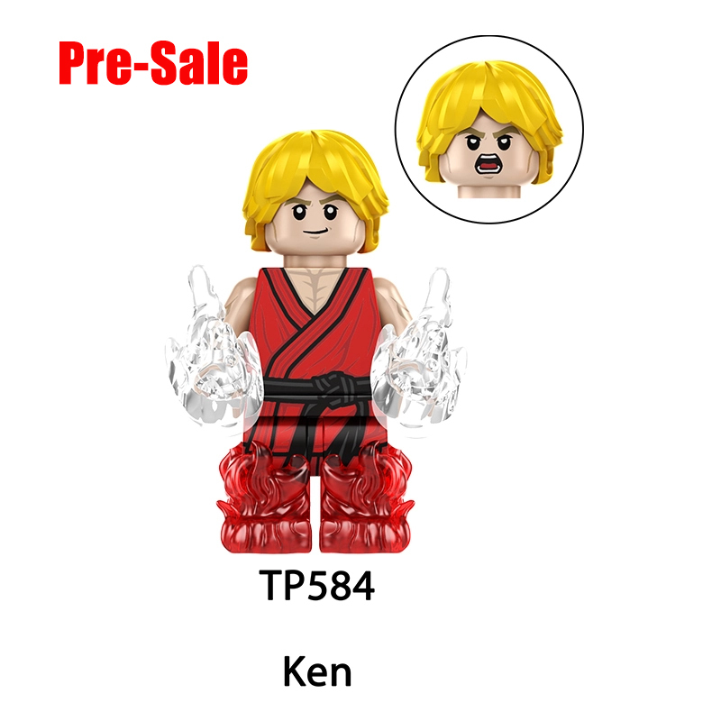Street Fighter Building Block Ryu Chun-Li Ken Zangief Minifigs M Bison Guile Classic Fighting Game Characters Toys Fans Gifts TP1071
