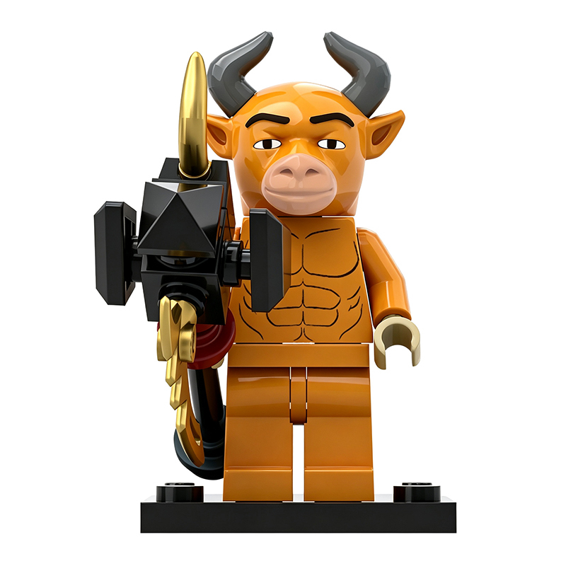 China Movie Niu Lai Cow Minifigs Building Block Chinese Animated Film Character Collectible DIY Toys Gifts 911-65