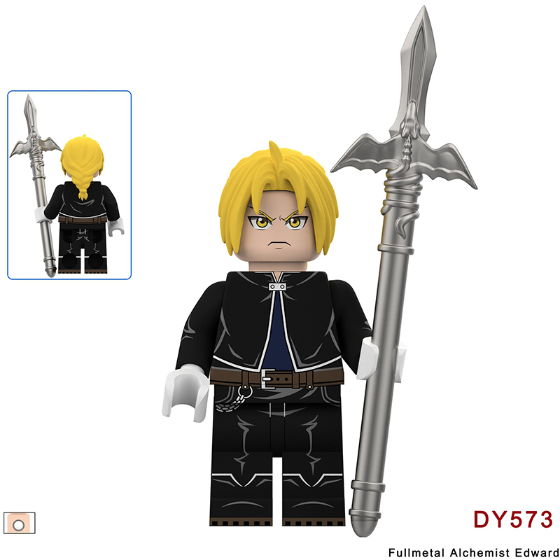 Fullmetal Alchemist Anime Minifigs Character Building Blocks Alphonse Edward Warrior Battle Form Verision Toys Gifts DY571-576