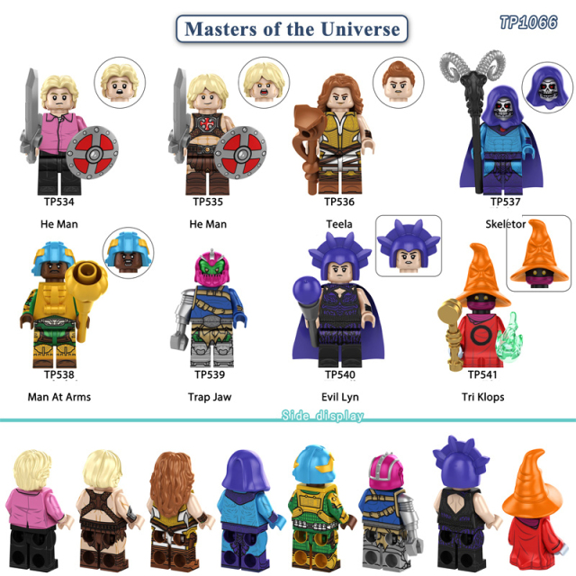American Movie Masters of the Universe Building Block Minifigs He-Man Skeletor Inspired MOTU Collection Model Toy Gift TP1066