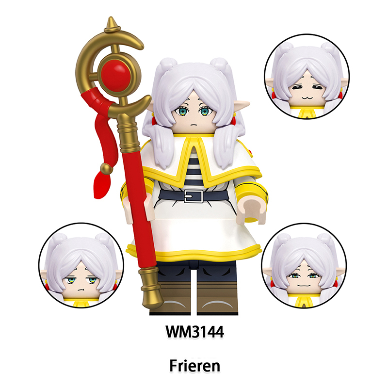 Beyond Journey’s End Mini Anime Frieren Minifigs Building Blocks Cartoon Movie Model Toys Decoration Children Gift WM6236