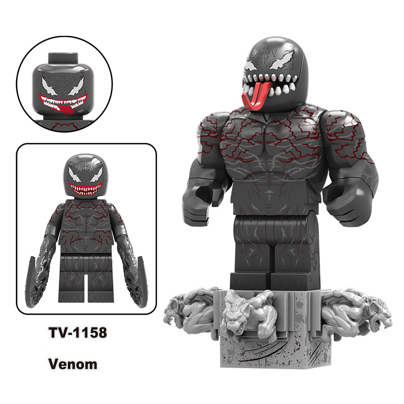 TV6219 Marvel Series Venom Action Figure DC Comics Collection Model Carnage Minifigs Building Blocks Children Toys Gifts Boys