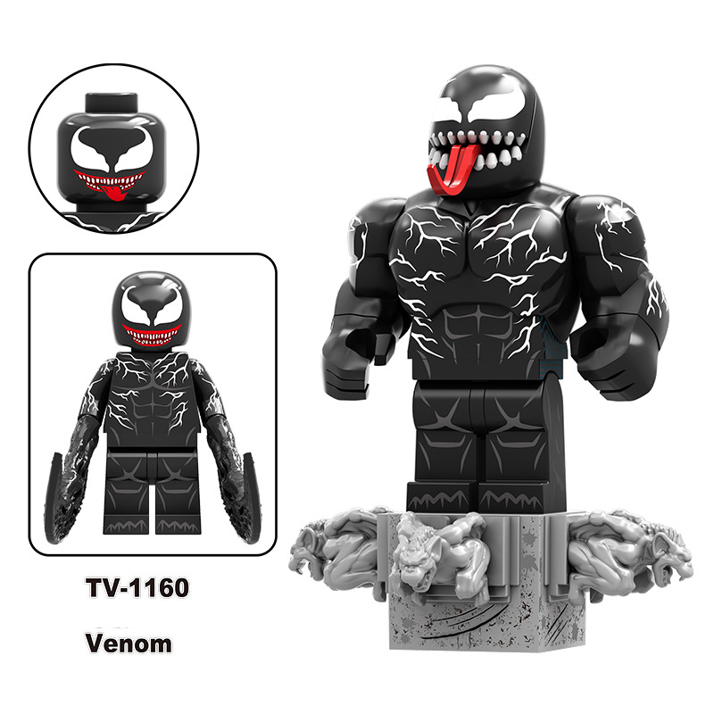 TV6219 Marvel Series Venom Action Figure DC Comics Collection Model Carnage Minifigs Building Blocks Children Toys Gifts Boys