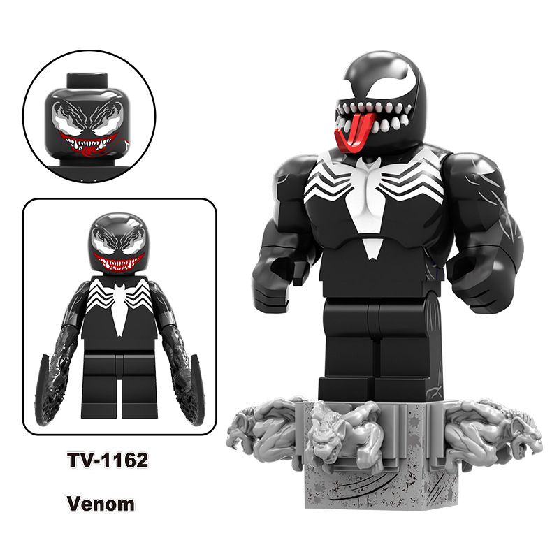 TV6219 Marvel Series Venom Action Figure DC Comics Collection Model Carnage Minifigs Building Blocks Children Toys Gifts Boys