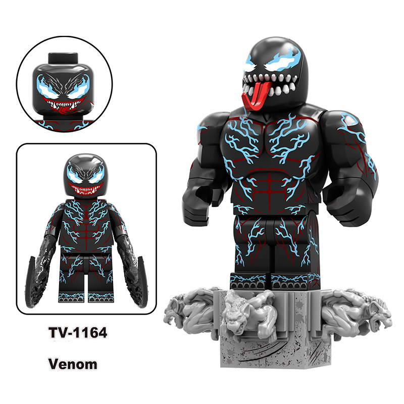 TV6219 Marvel Series Venom Action Figure DC Comics Collection Model Carnage Minifigs Building Blocks Children Toys Gifts Boys