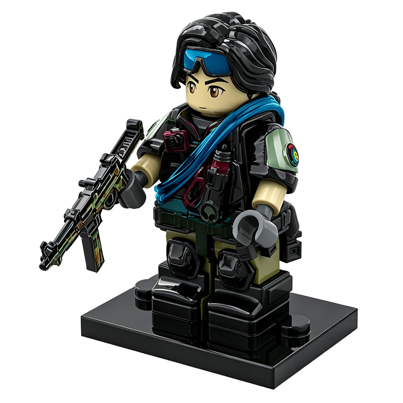 Delta Force Operations Traveler Military Dog Minifigs Building Blocks Military Tactical K9 Soldier Children Toy Compatible Bricks 911-66