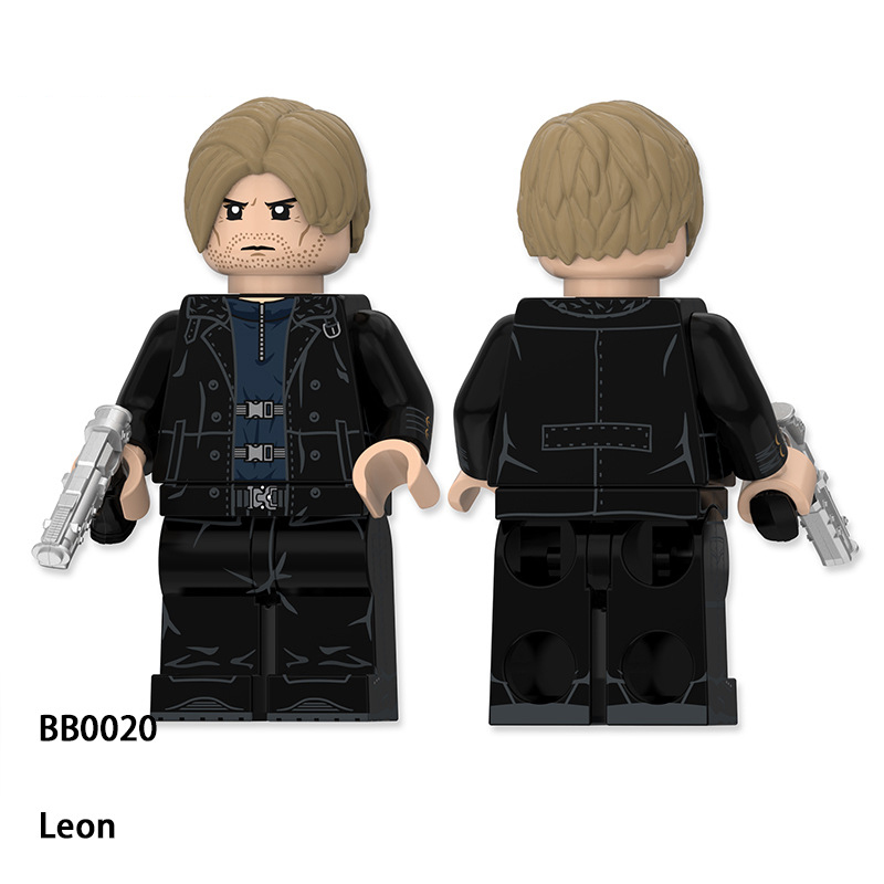 Resident Evil Leon Grace Ashley Building Block Survival Horror Game Character Minifigs Collectible Model Toy MOC Display Gifts BB0018-0020