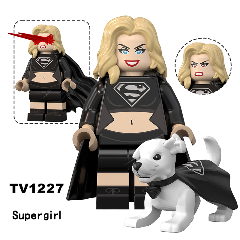 Marvel Superhero  Suoerman Supergirl Minifigs Building Block American Movie DC Comics Children Toy Fans Gift  Compatible TV6227