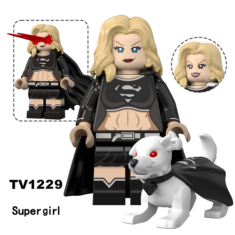Marvel Superhero  Suoerman Supergirl Minifigs Building Block American Movie DC Comics Children Toy Fans Gift  Compatible TV6227