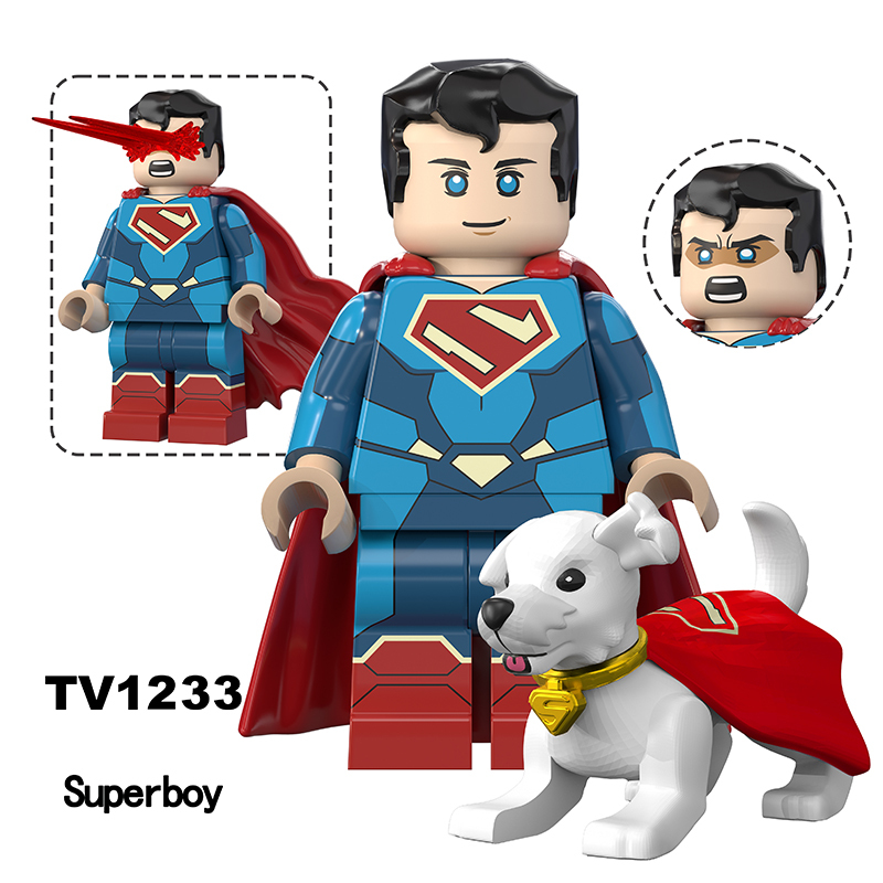 Marvel Superhero Lord Superman Superboy Minifigs Building Block Phantasm DC Comics Children Toy Fans Gift  Compatible TV6228