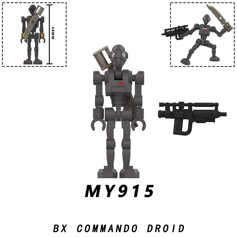Star Wars Galaxy Battle Droid Building Block Sci-Fi Security Command Droid Robot Trooper Minifigs Collectible Toy Children Gifts MY911-915