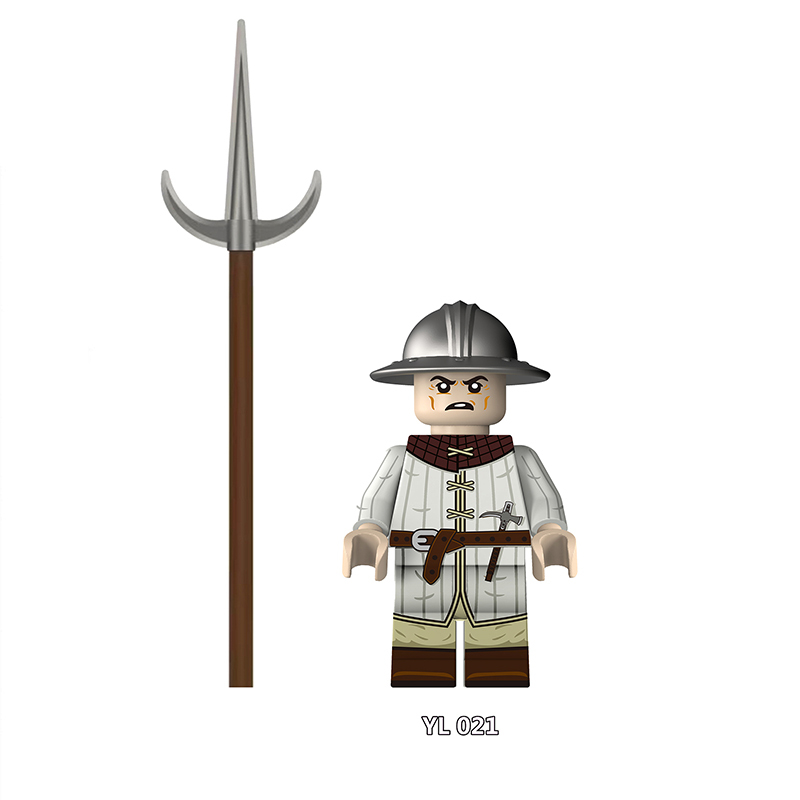 Medieval Padded Armor Soldiers Minifigs Building Block Gambeson Knights  Helmets Swords Polearms MOC Historical Warrior Toys Gifts YL021-026