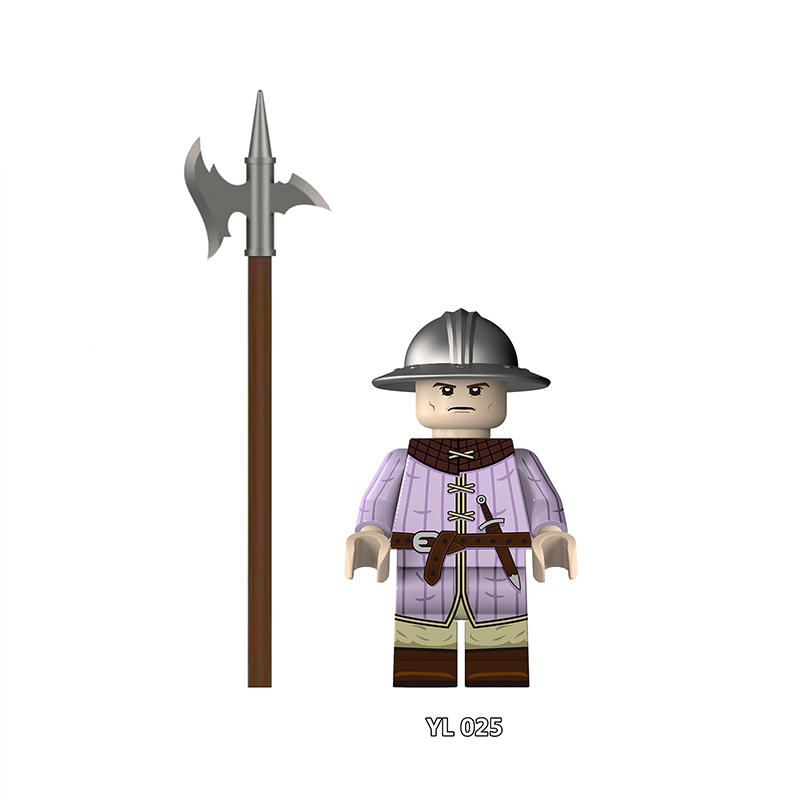 Medieval Padded Armor Soldiers Minifigs Building Block Gambeson Knights  Helmets Swords Polearms MOC Historical Warrior Toys Gifts YL021-026