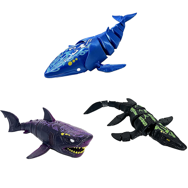 Game Subnautica Deep Sea Exploration Chaos Shark Dark Minifigs Building Blocks Mosasaurus 3D Printed Model Collectible Ocean Creature Toy Gifts 3D-126 3D-127 3D-129