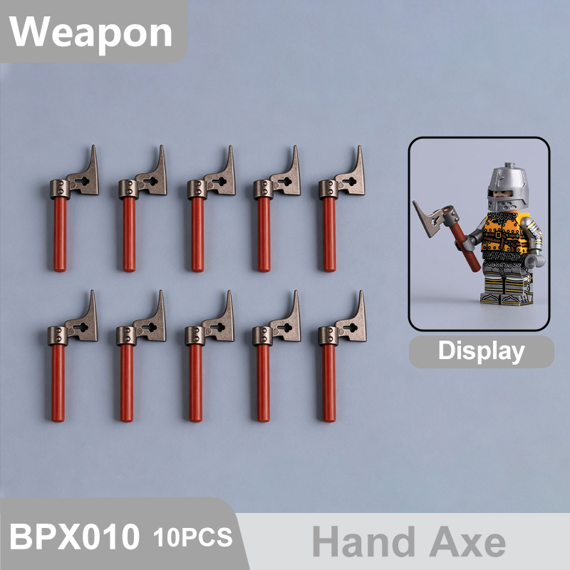 Medieval Weapons Building Block Accessories Historical Knight Minifigs Sword Axe Halberd Spear Polearm Armor Custom Toys Gifts Compatible BPX001-016
