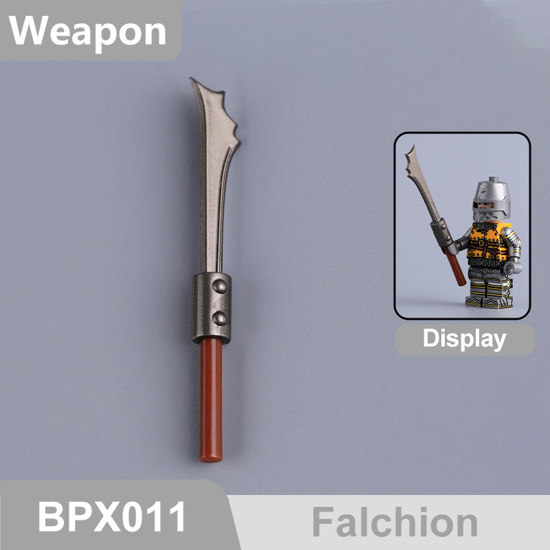 Medieval Weapons Building Block Accessories Historical Knight Minifigs Sword Axe Halberd Spear Polearm Armor Custom Toys Gifts Compatible BPX001-016