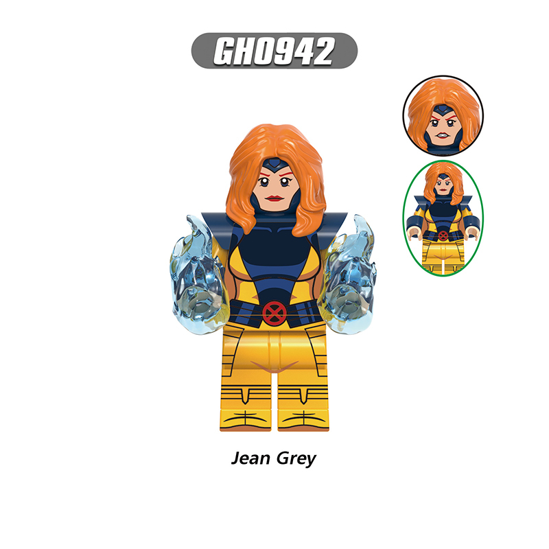 Marvel Superhero Rogue Cyclops Magneto Minifigs Building Block DC Comics Gambit Wolvertine Storm Collectible Toy Fans Gifts G0221