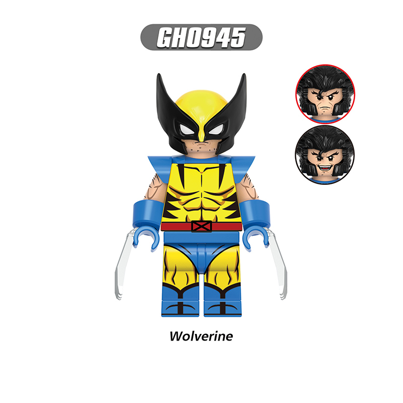 Marvel Superhero Rogue Cyclops Magneto Minifigs Building Block DC Comics Gambit Wolvertine Storm Collectible Toy Fans Gifts G0221
