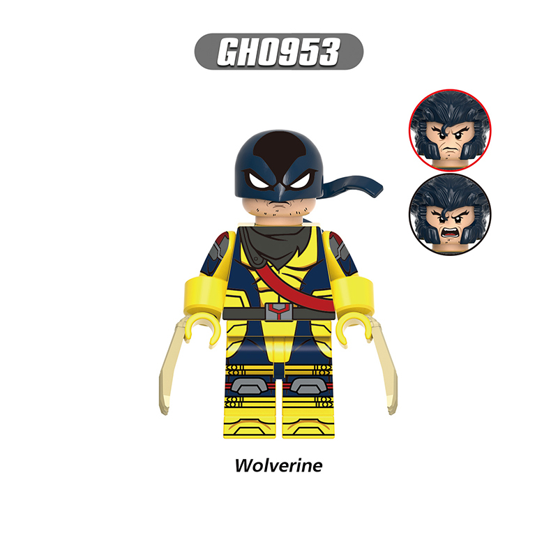 Marvel Superhero Rogue Cyclops Magneto Minifigs Building Block DC Comics Morph Wolvertine Storm Compatible Toy Fans Gifts G0222