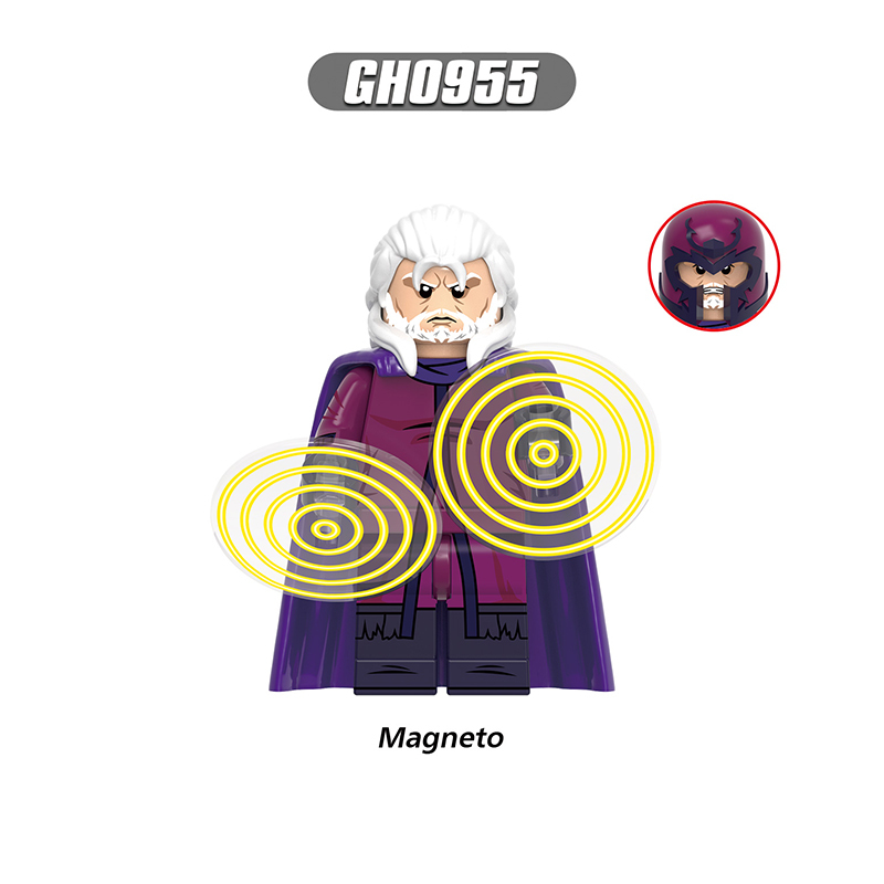 Marvel Superhero Rogue Cyclops Magneto Minifigs Building Block DC Comics Morph Wolvertine Storm Compatible Toy Fans Gifts G0222