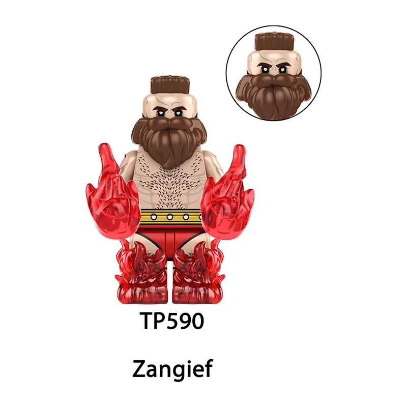 Street Fighter Building Block Ryu Chun-Li Ken Zangief Minifigs M Bison Guile Classic Fighting Game Characters Toys Fans Gifts TP1071